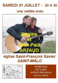 Concert Jean Paul et Brigitte Artaud. Publié le 16/06/18. Saint Malo 20H.3